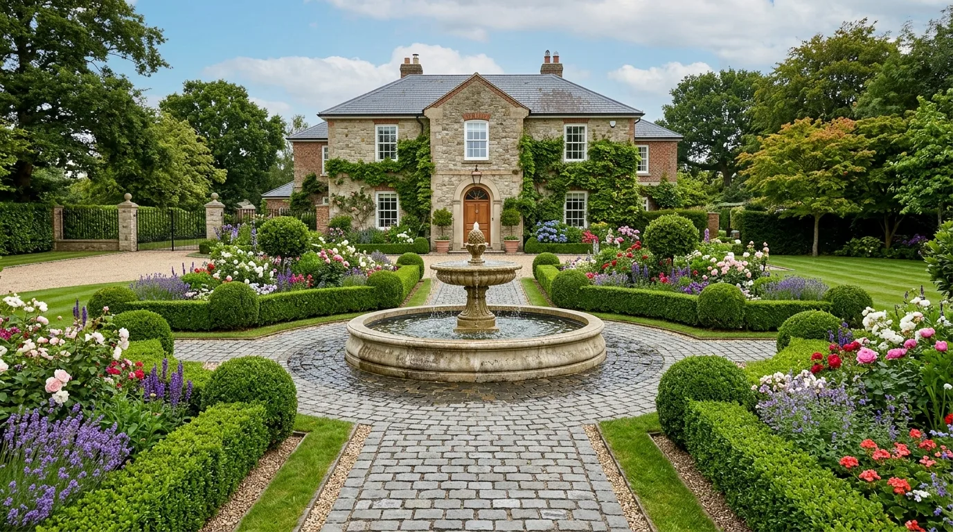 Circular Central Fountain